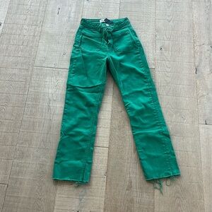 Zara green jeans